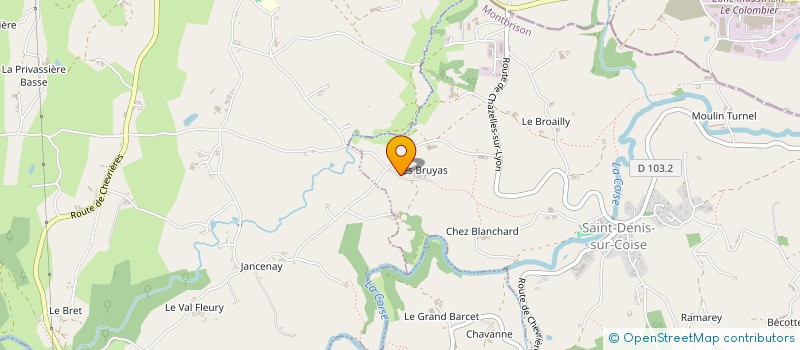 localisation de l'entreprise EARL GIGANDON ET FILS  SAINT-DENIS-SUR-COISE