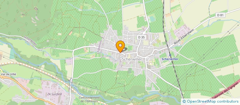 localisation de l'entreprise EARL GILBERT RUHLMANN FILS  SCHERWILLER
