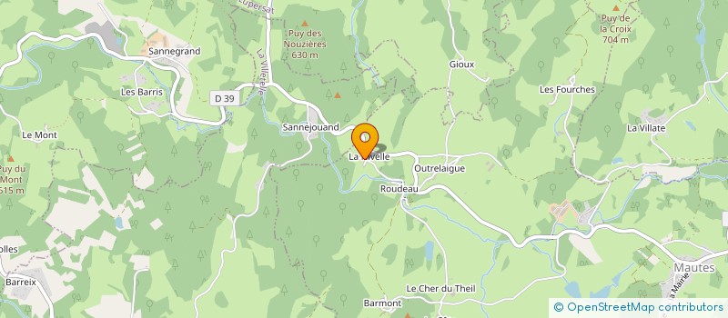 localisation de l'entreprise EARL GIRAUDON à MAUTES