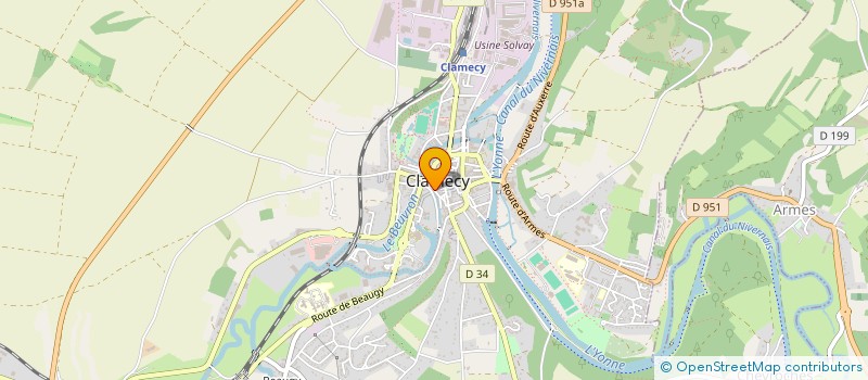 localisation de l'entreprise EARL GIRAULT à CLAMECY