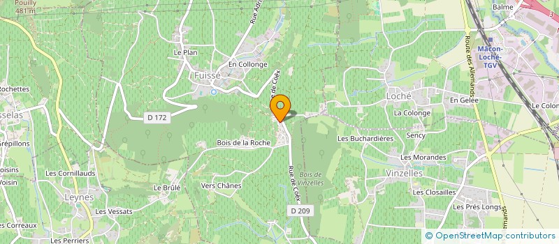 localisation de l'entreprise EARL GIROUX YVES ET FILS  FUISSE