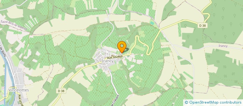 localisation de l'entreprise EARL GIVAUDIN  IRANCY