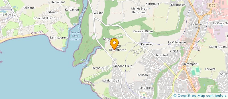 localisation de l'entreprise EARL GLEMAREC à CONCARNEAU