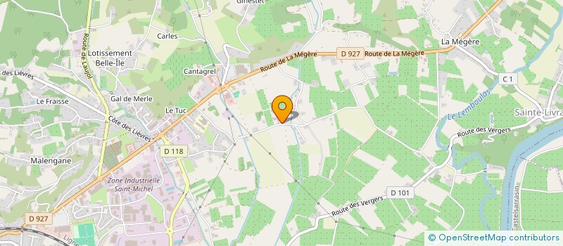 localisation de l'entreprise EARL GLEYZE  MOISSAC