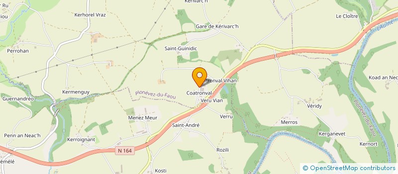 localisation de l'entreprise EARL GOACOLOU  PLONEVEZ-DU-FAOU