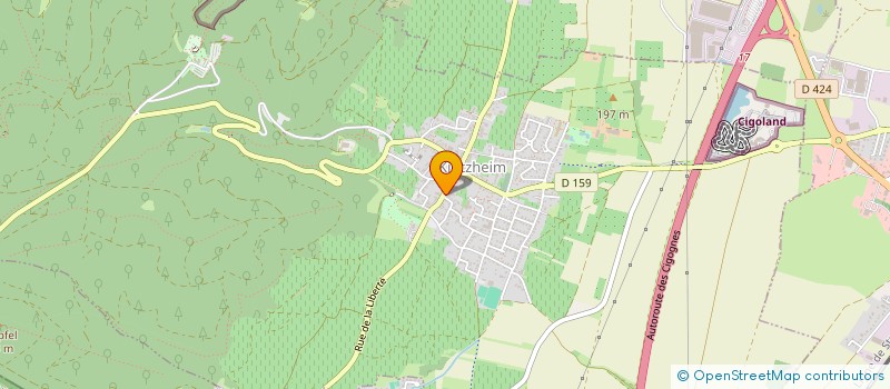 localisation de l'entreprise EARL GOETTELMANN LUCIEN  KINTZHEIM