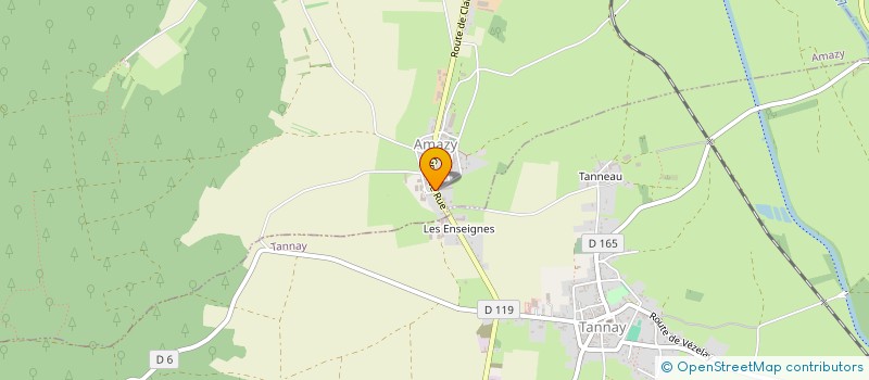 localisation de l'entreprise EARL GOGUELAT à AMAZY
