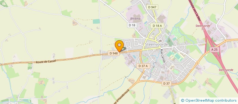 localisation de l'entreprise EARL GOVAERE à STEENVOORDE