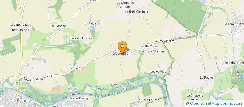 localisation de l'entreprise EARL GRABUISSON à EVRAN