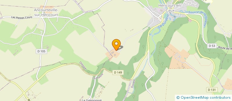 localisation de l'entreprise EARL GRANCHER  HERICOURT-EN-CAUX