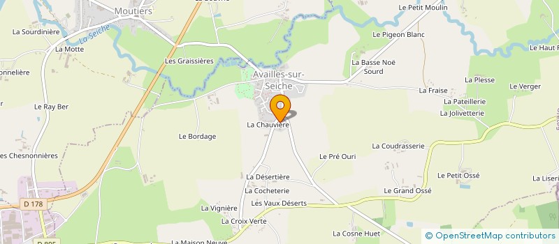 localisation de l'entreprise EARL GRAND COUR à AVAILLES-SUR-SEICHE