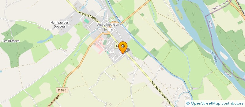 localisation de l'entreprise EARL GRAND PLESSIS à BEAULIEU-SUR-LOIRE