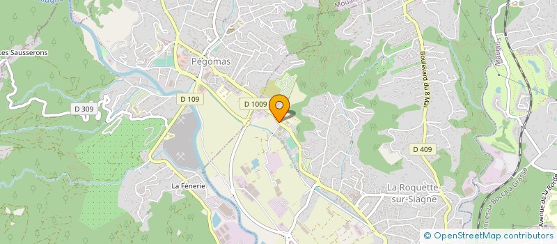 localisation de l'entreprise EARL GRAND VERT à LA ROQUETTE-SUR-SIAGNE