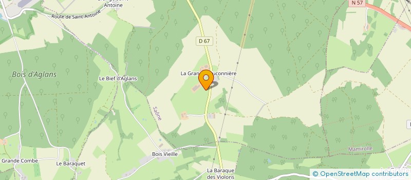 localisation de l'entreprise EARL GRANGE FAUCONNIERE à SAONE