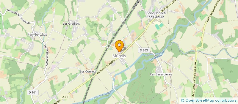 localisation de l'entreprise EARL GRANGE VIEILLE  SAINT-JEAN-DE-GALAURE