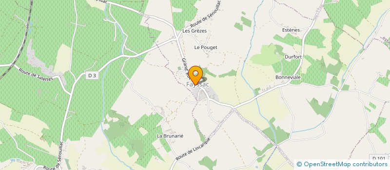 localisation de l'entreprise EARL GRANIER  FAYSSAC