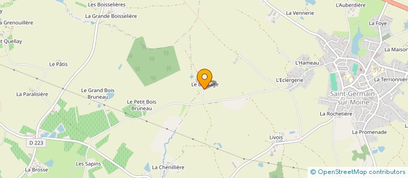 localisation de l'entreprise EARL GRASSET DU BORDAGE  SEVREMOINE