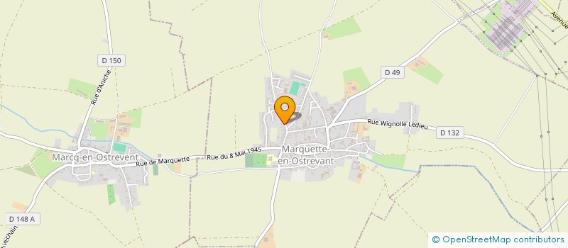 localisation de l'entreprise EARL GRATTEPANCHE  MARQUETTE-EN-OSTREVANT