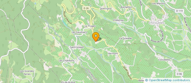 localisation de l'entreprise EARL GRAVALLON LATHUILIERE à VILLIE-MORGON