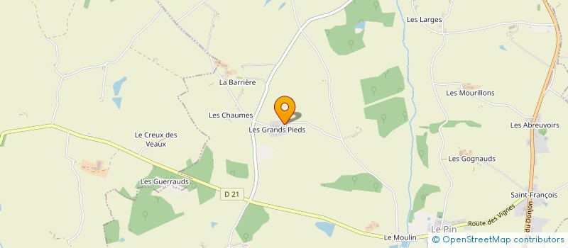 localisation de l'entreprise EARL GRAVIERE à LE DONJON