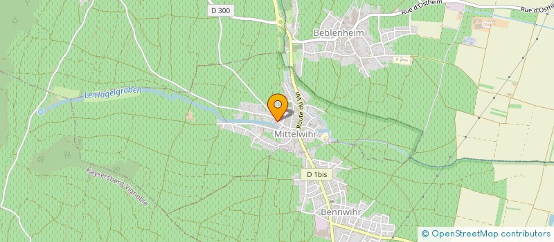 localisation de l'entreprise EARL GREINER-SCHLERET  MITTELWIHR