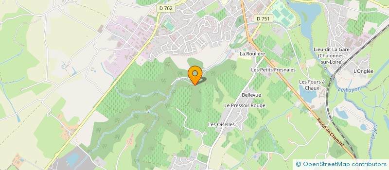 localisation de l'entreprise EARL GRELLIER à CHALONNES-SUR-LOIRE