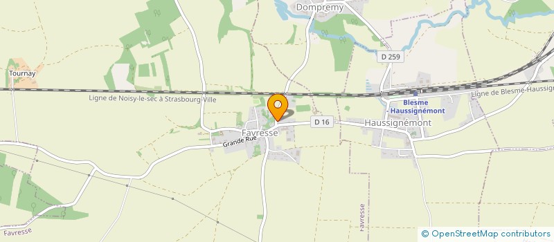 localisation de l'entreprise EARL GRELOIS-THOMAS  FAVRESSE