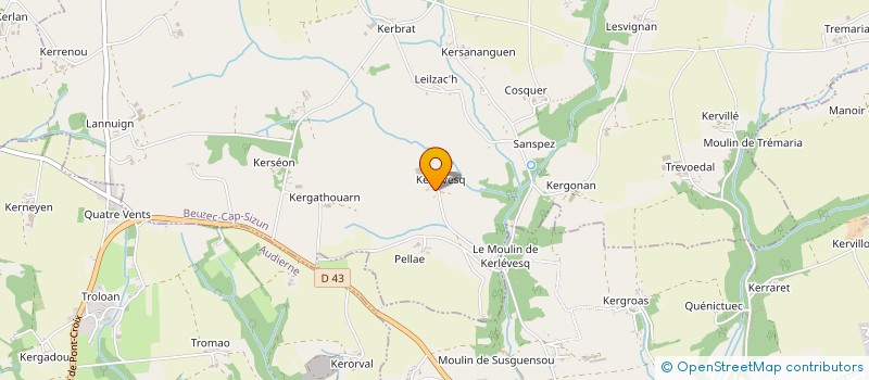 localisation de l'entreprise EARL GRIFFON  BEUZEC-CAP-SIZUN