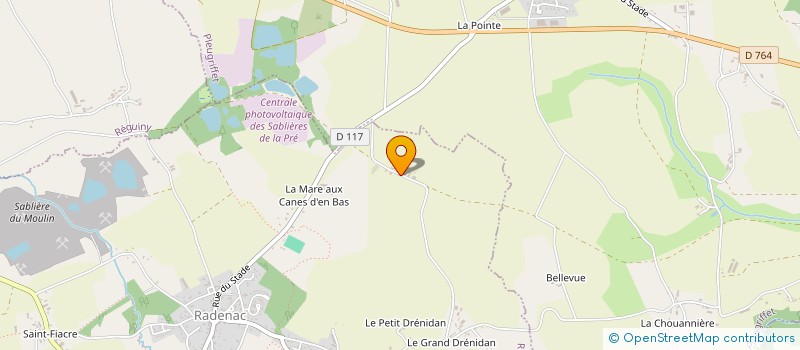 localisation de l'entreprise EARL GRIGNON à RADENAC