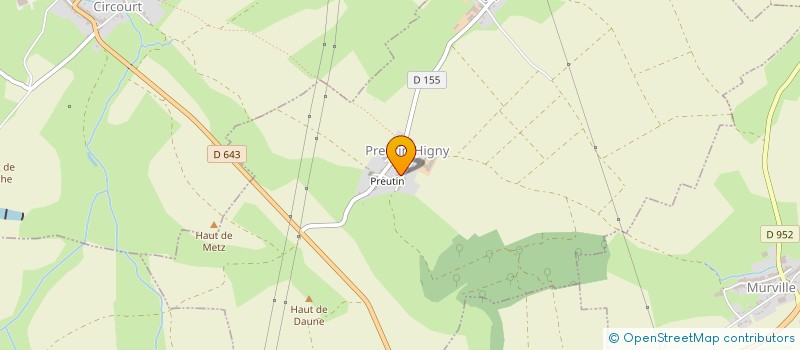 localisation de l'entreprise EARL GROSSE à PREUTIN-HIGNY