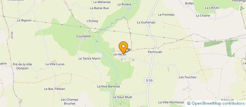 localisation de l'entreprise EARL GROSSET à MUEL