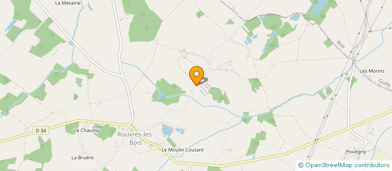 localisation de l'entreprise EARL GROUSSIN à ROUVRES-LES-BOIS