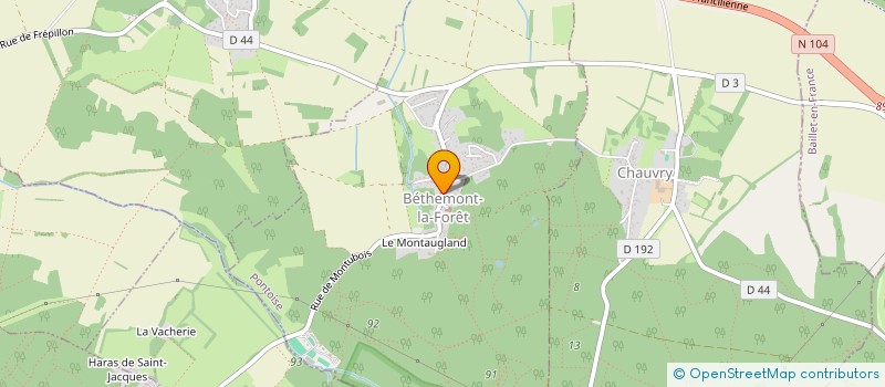 localisation de l'entreprise EARL GUEBET  BETHEMONT-LA-FORET