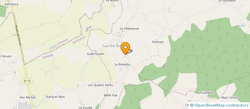 localisation de l'entreprise EARL GUEGAN à CLEGUEREC