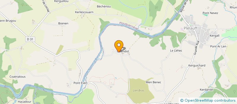 localisation de l'entreprise EARL GUENDOL à PLELAUFF