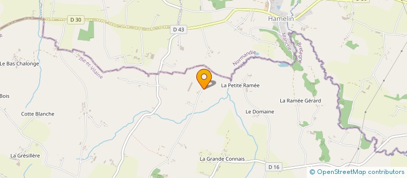 localisation de l'entreprise EARL GUENEE à SAINT-GEORGES-DE-REINTEMBAULT
