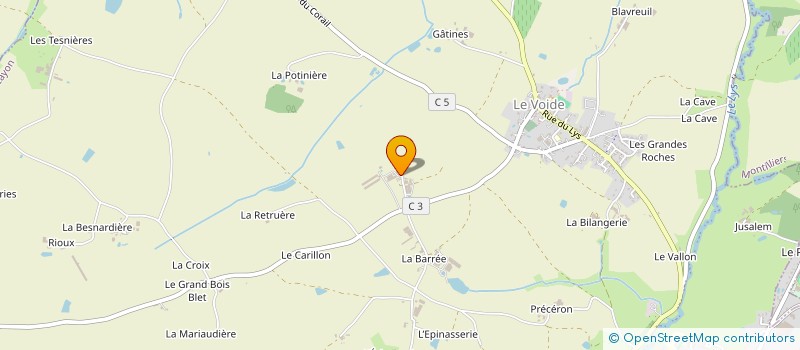 localisation de l'entreprise EARL GUERET à LYS-HAUT-LAYON