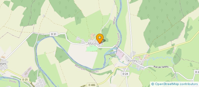 localisation de l'entreprise EARL GUERIN à MAUSSANS