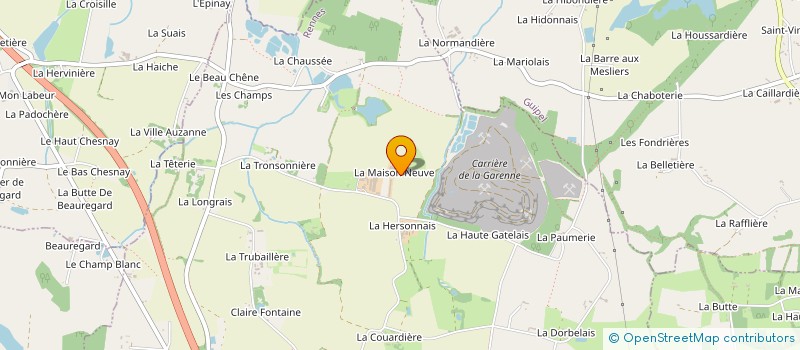 localisation de l'entreprise EARL GUERIN à LA CHAPELLE-CHAUSSEE