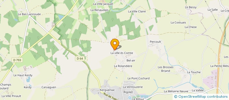 localisation de l'entreprise EARL GUERIN à PLUMAUDAN
