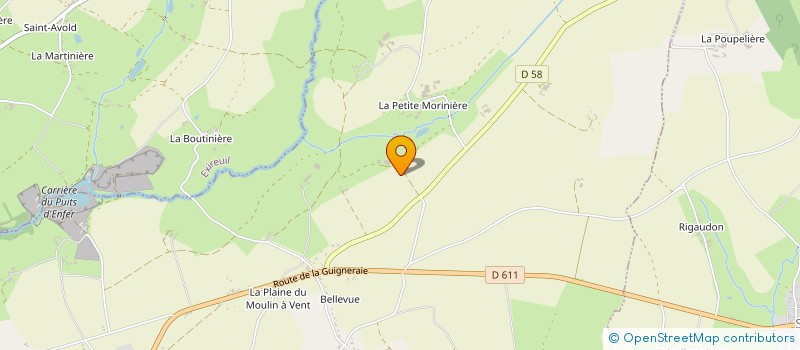 localisation de l'entreprise EARL GUERIT  NANTEUIL