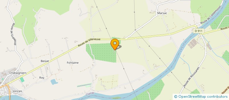 localisation de l'entreprise EARL GUEROUET à CLAIRAC