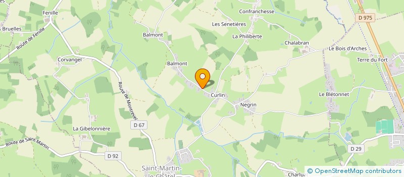 localisation de l'entreprise EARL GUERRY à SAINT-MARTIN-LE-CHATEL