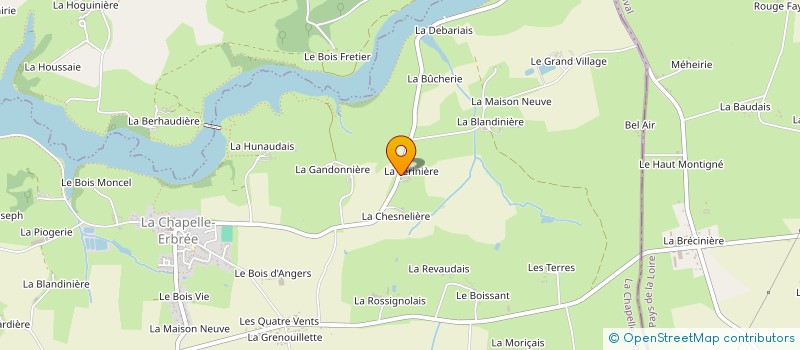 localisation de l'entreprise EARL GUESDON à LA CHAPELLE-ERBREE