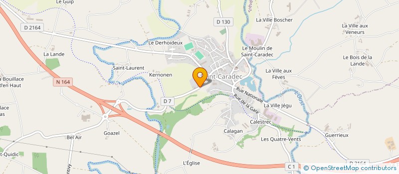 localisation de l'entreprise EARL GUILLAUME  SAINT-CARADEC