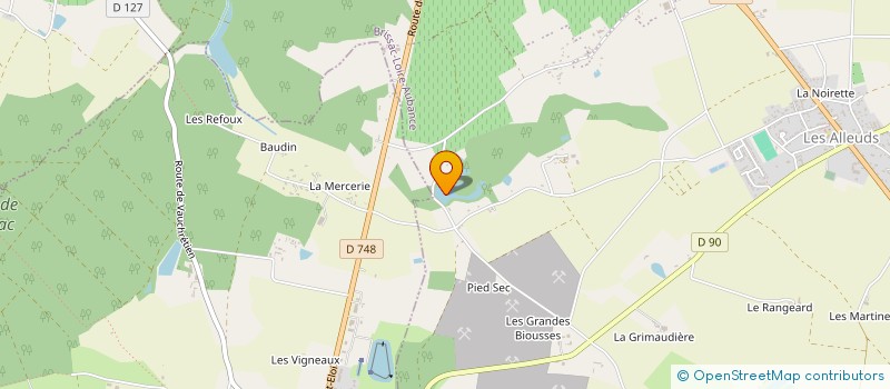 localisation de l'entreprise EARL GUILLAUME ET ELISABETH LAURIOU à BRISSAC LOIRE AUBANCE