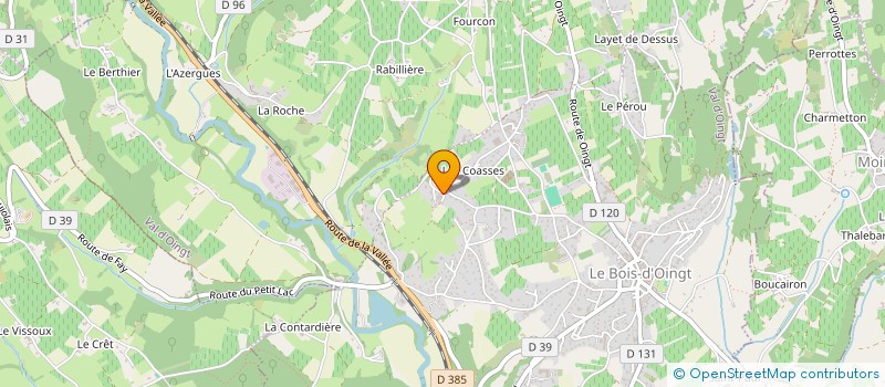 localisation de l'entreprise EARL GUILLAUME ET PIERRE DURDILLY  VAL D'OINGT