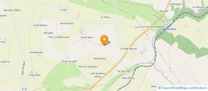 localisation de l'entreprise EARL GUILLAUME HERVE à GURUNHUEL