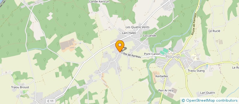 localisation de l'entreprise EARL GUILLAUME LE TACON à PLOURIVO