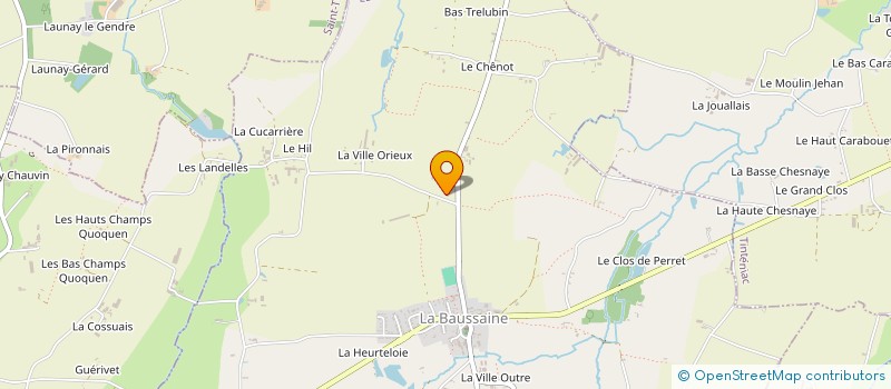 localisation de l'entreprise EARL GUILLEMER  LA BAUSSAINE
